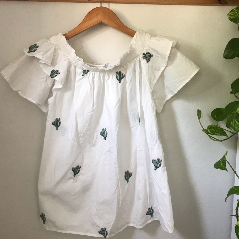 Peasant blouse, off the shoulders size small